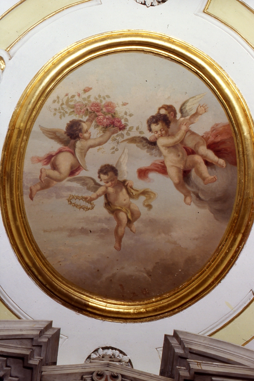 putti alati (dipinto) - ambito napoletano (seconda metà sec. XIX)