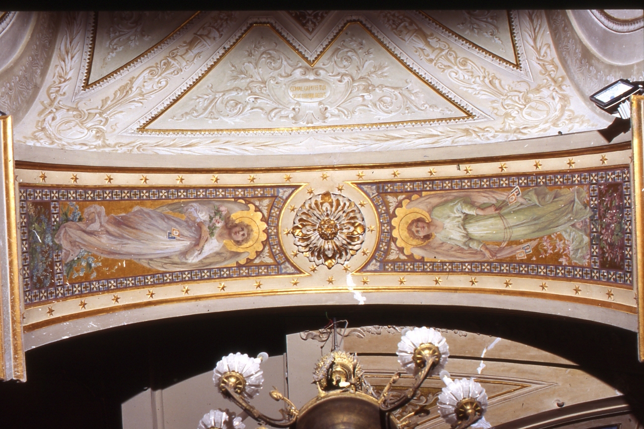 angeli (decorazione plastico-pittorica, elemento d'insieme) - ambito napoletano (seconda metà sec. XIX)