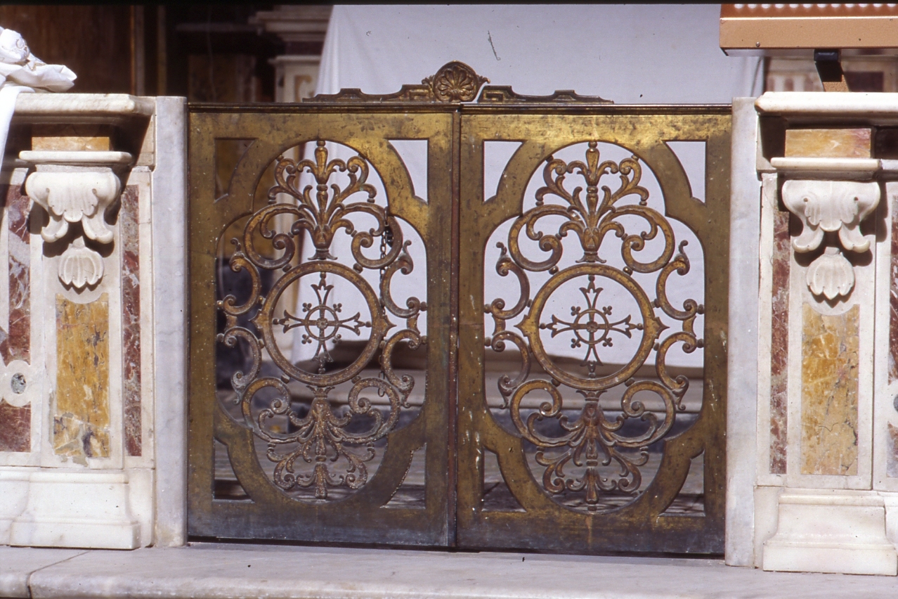 cancello di balaustrata, serie - bottega napoletana (prima metà sec. XIX)