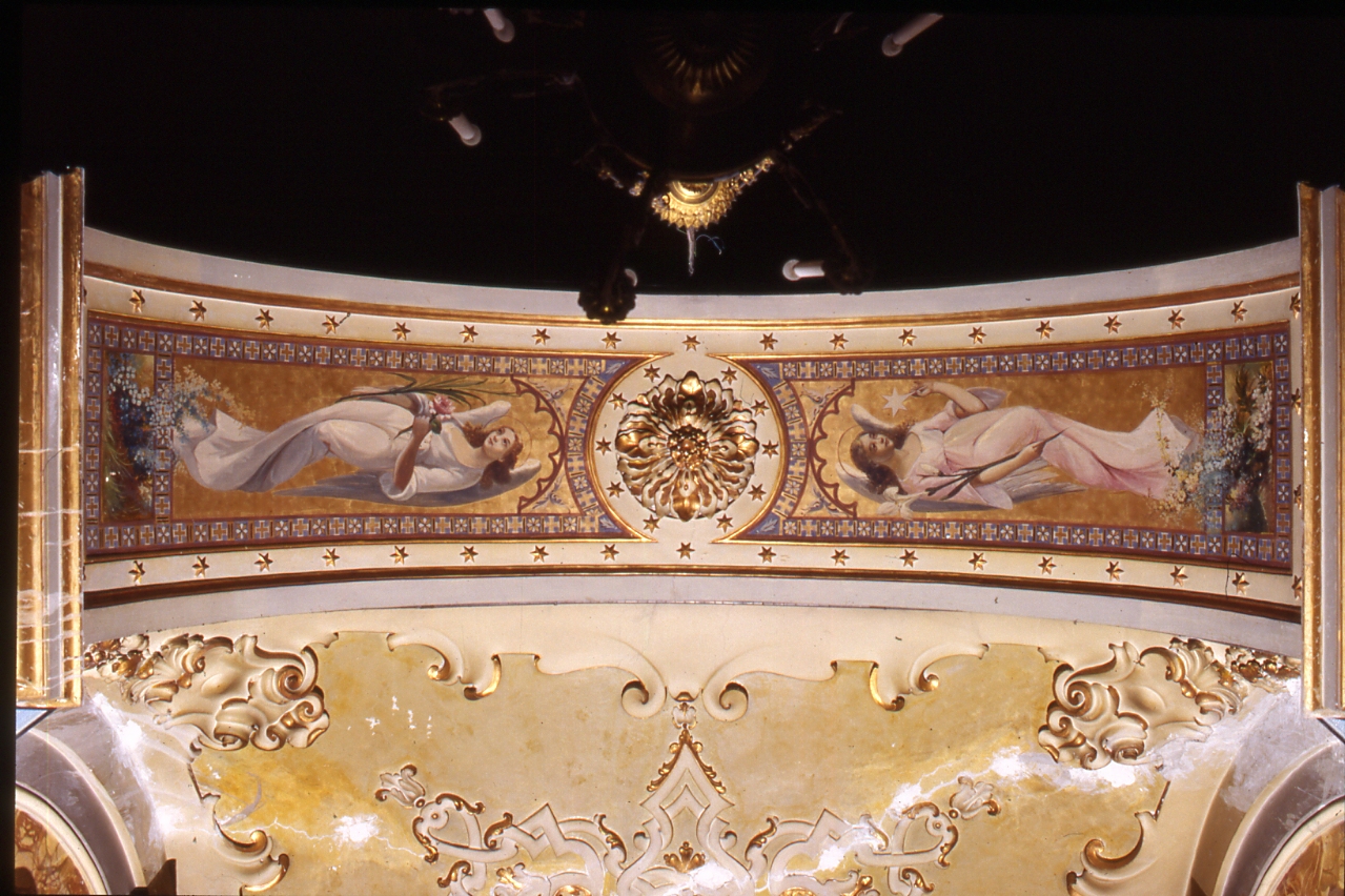 angeli (decorazione plastico-pittorica, elemento d'insieme) - bottega napoletana (seconda metà sec. XIX)