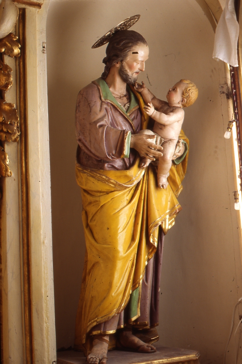 San Giuseppe e Gesù Bambino (statua) - bottega napoletana (seconda metà sec. XVIII)