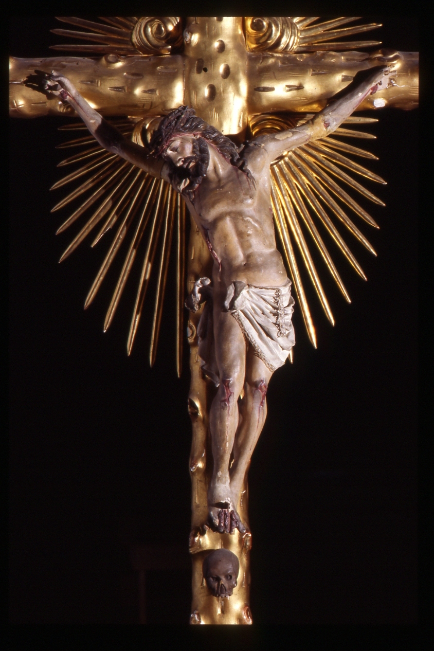 Cristo crocifisso (scultura, elemento d'insieme) - bottega napoletana (metà sec. XIX)