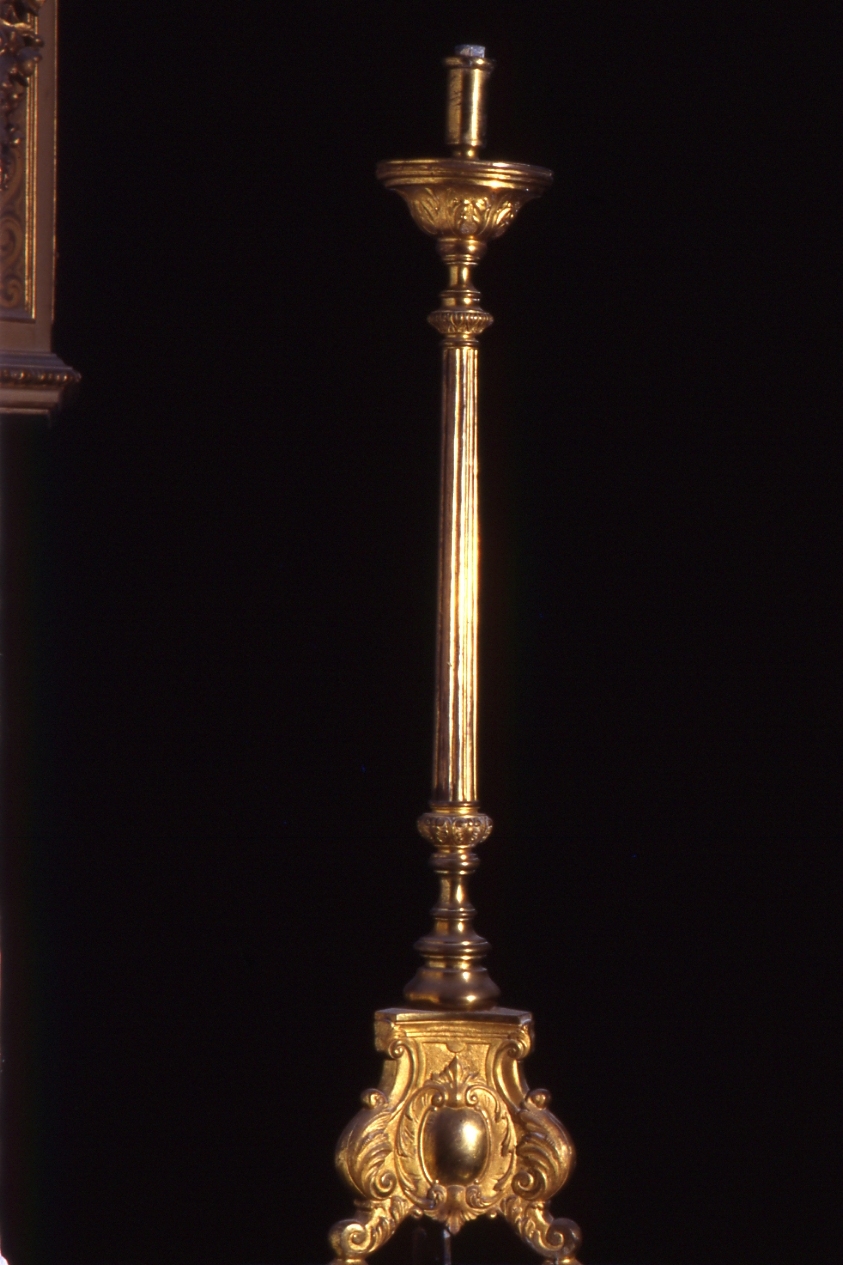 candelabro, serie - bottega napoletana (inizio sec. XX)