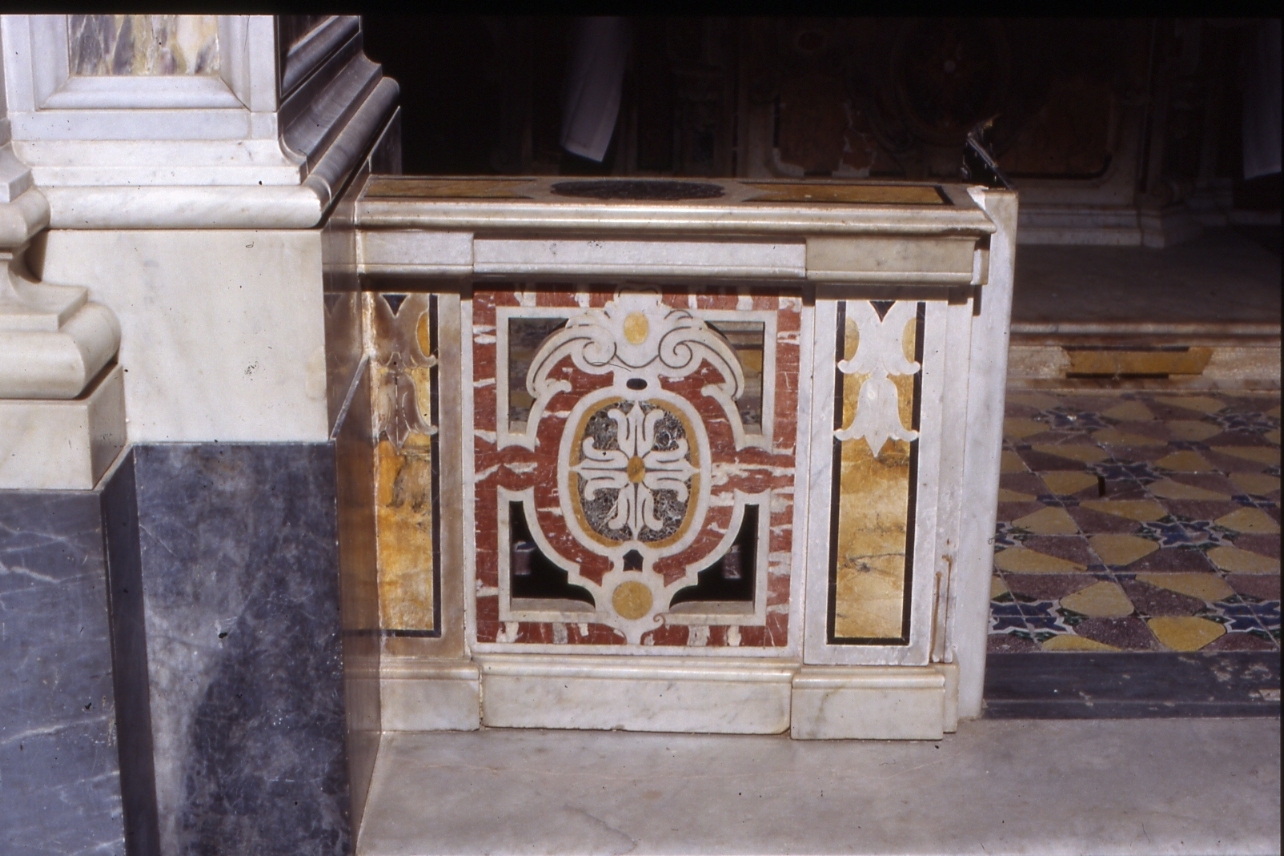 balaustrata, serie - bottega napoletana (inizio sec. XIX)