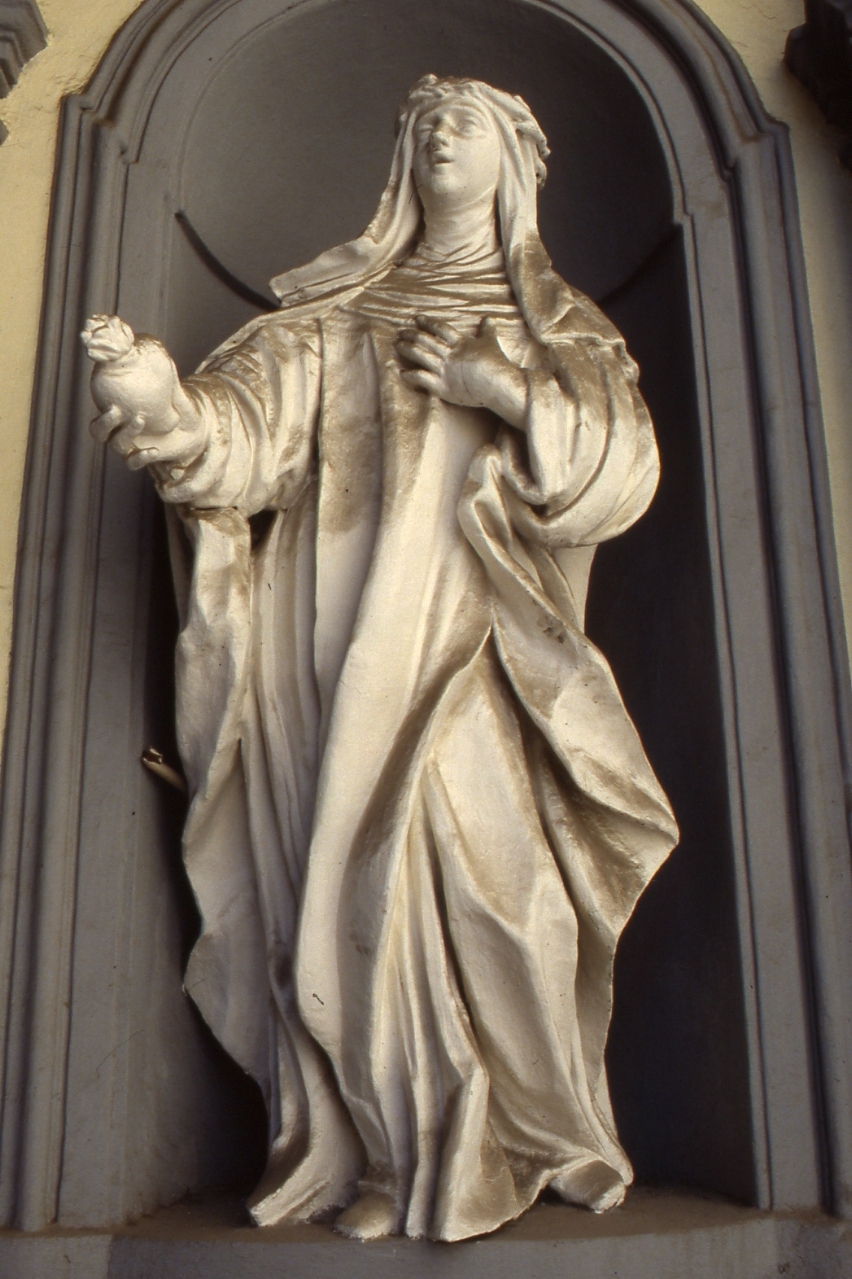 Santa Caterina da Siena (statua, elemento d'insieme) di Vaccaro Domenico Antonio (scuola) (sec. XVIII)