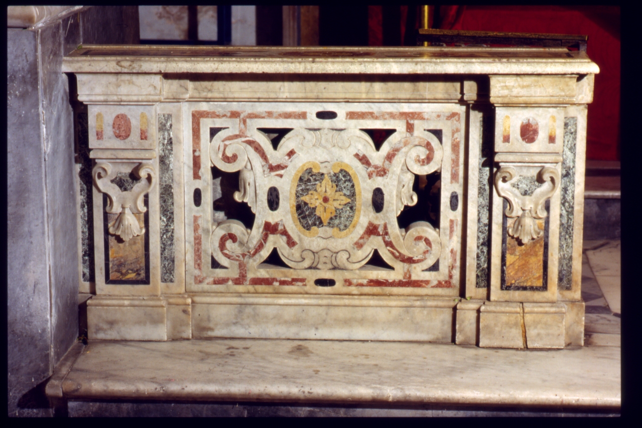 balaustrata, serie - bottega napoletana (prima metà sec. XVIII)