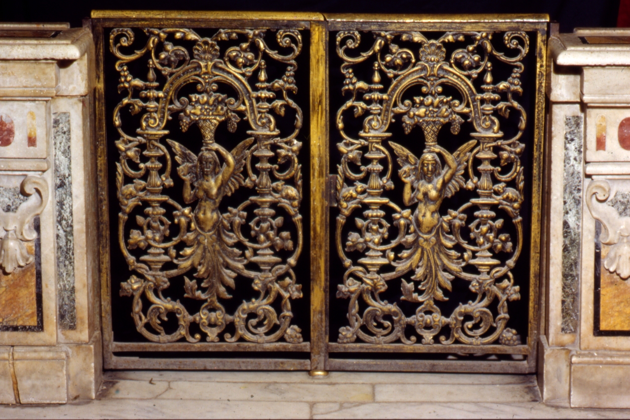 cancello di balaustrata, serie - bottega napoletana (seconda metà sec. XIX)