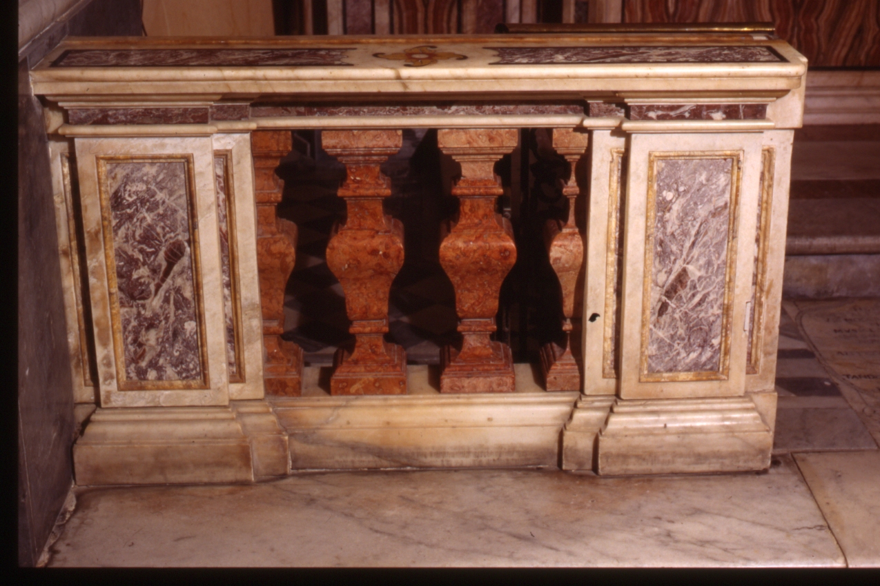 balaustrata, serie - bottega napoletana (prima metà sec. XVIII)