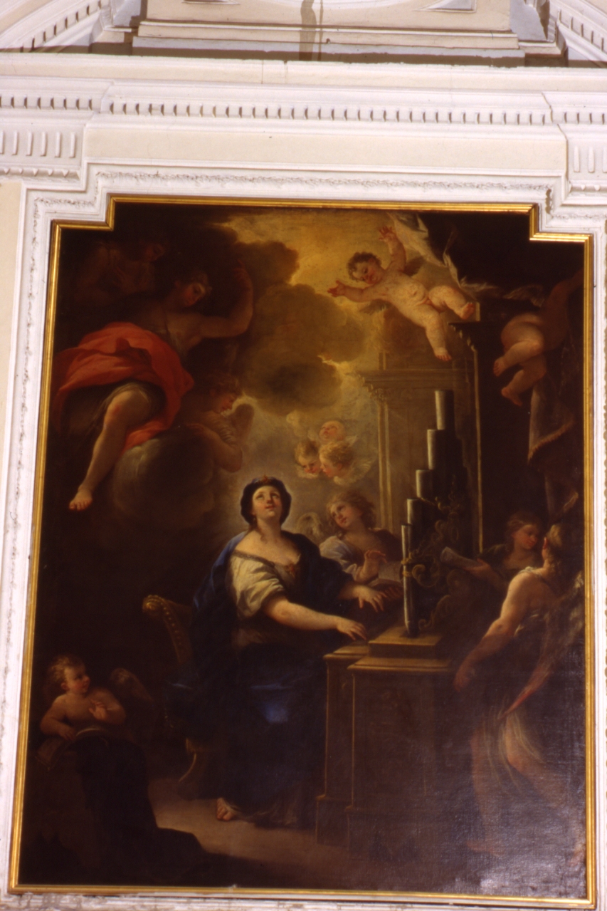 Santa Cecilia (dipinto) di Simonelli Giuseppe (inizio sec. XVIII)