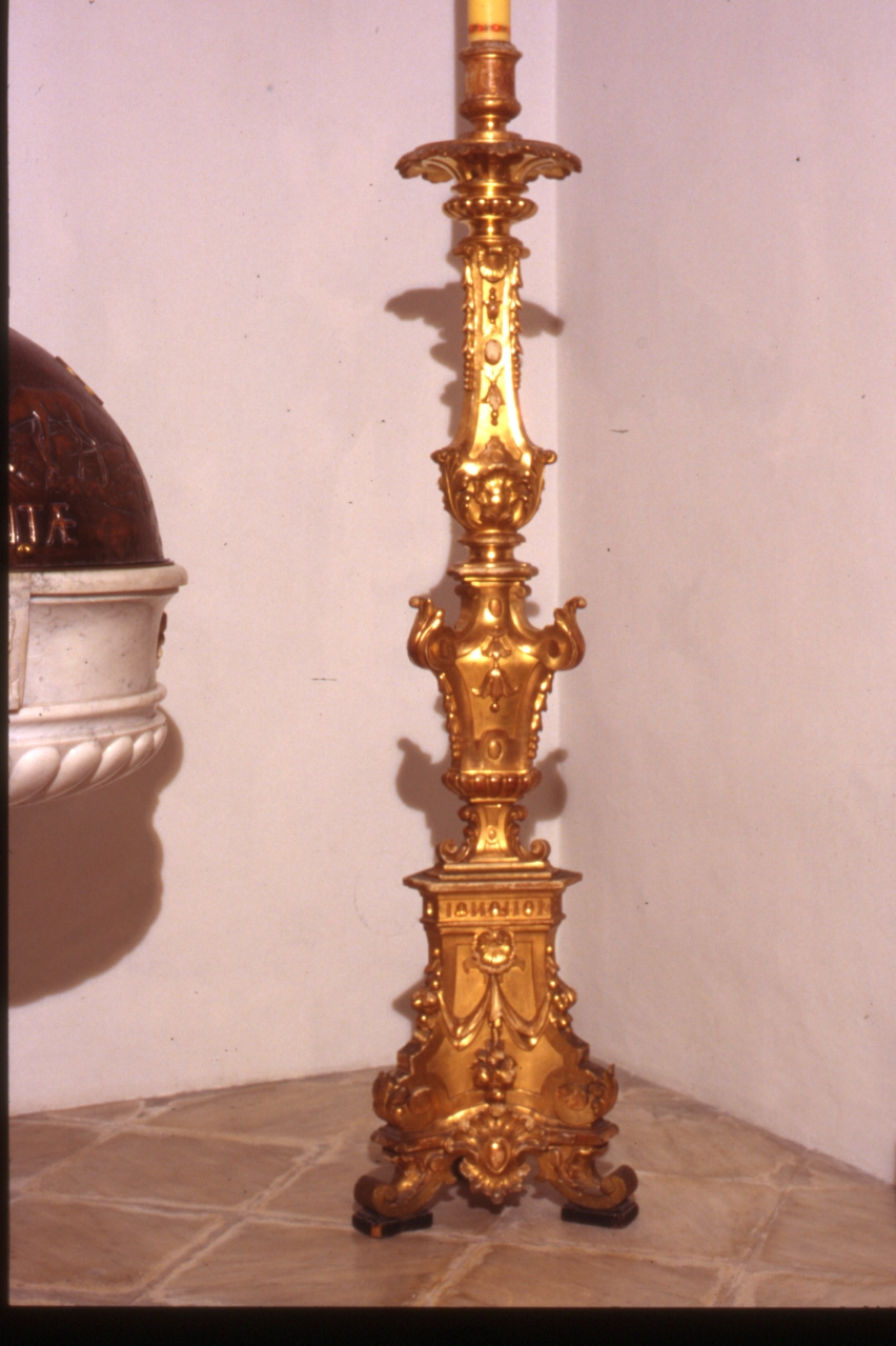 base per il cero pasquale - bottega napoletana (seconda metà sec. XIX)