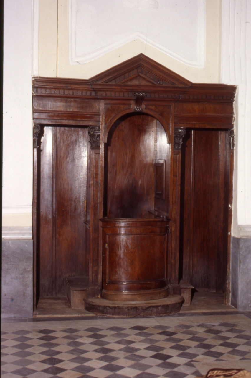 confessionale - bottega napoletana (seconda metà sec. XIX)