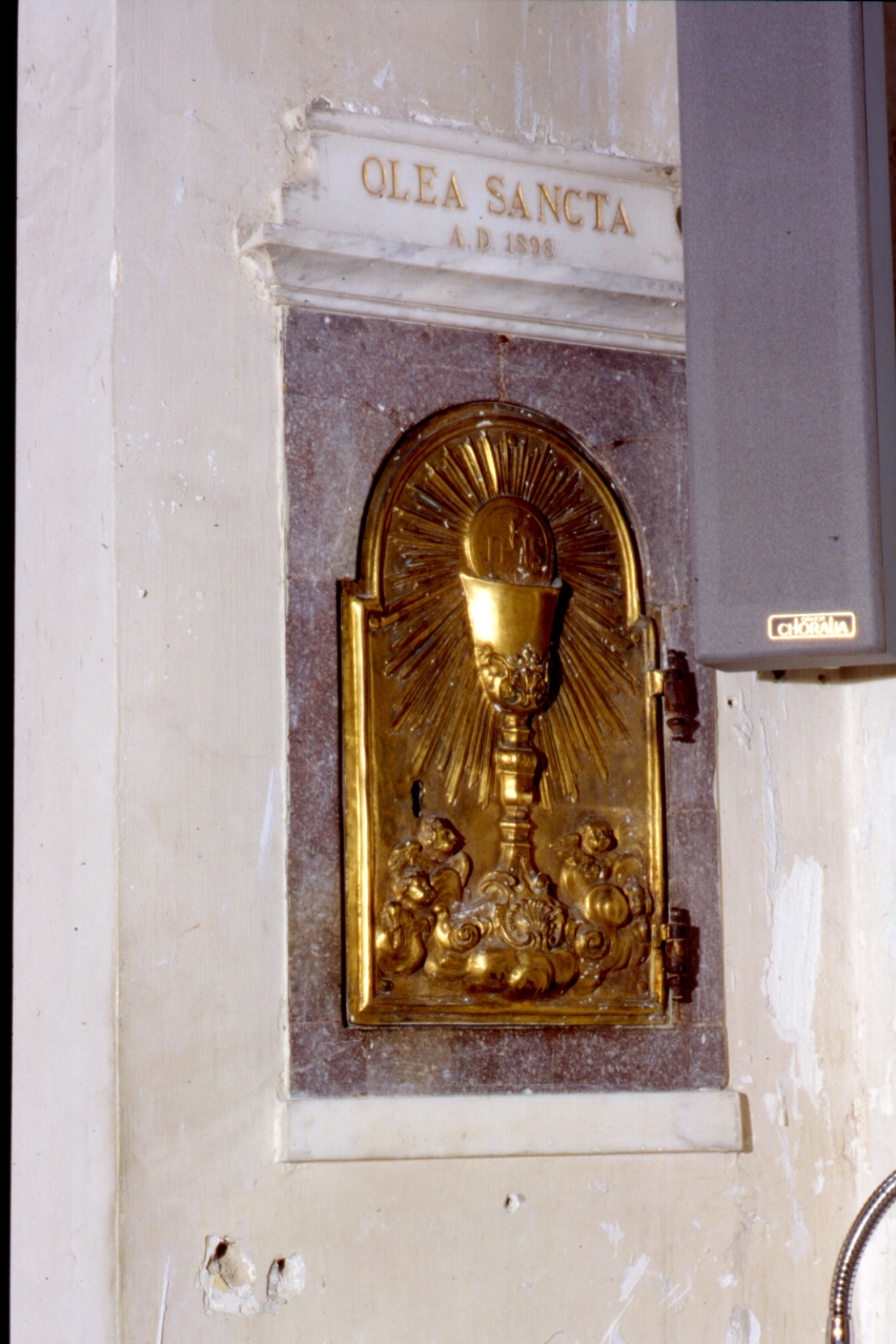 armadietto per oli santi - bottega napoletana (sec. XIX)