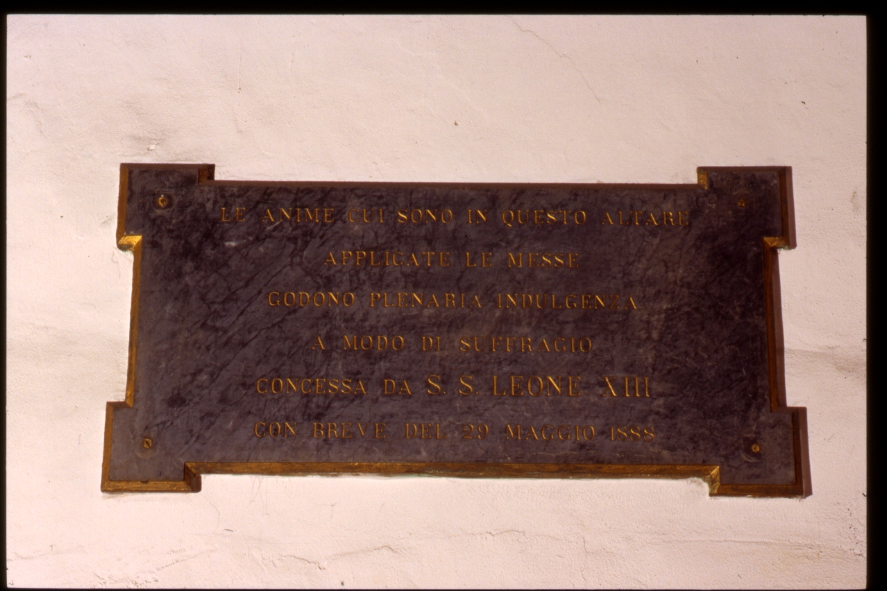 lapide prescrittiva, elemento d'insieme - bottega napoletana (sec. XIX)