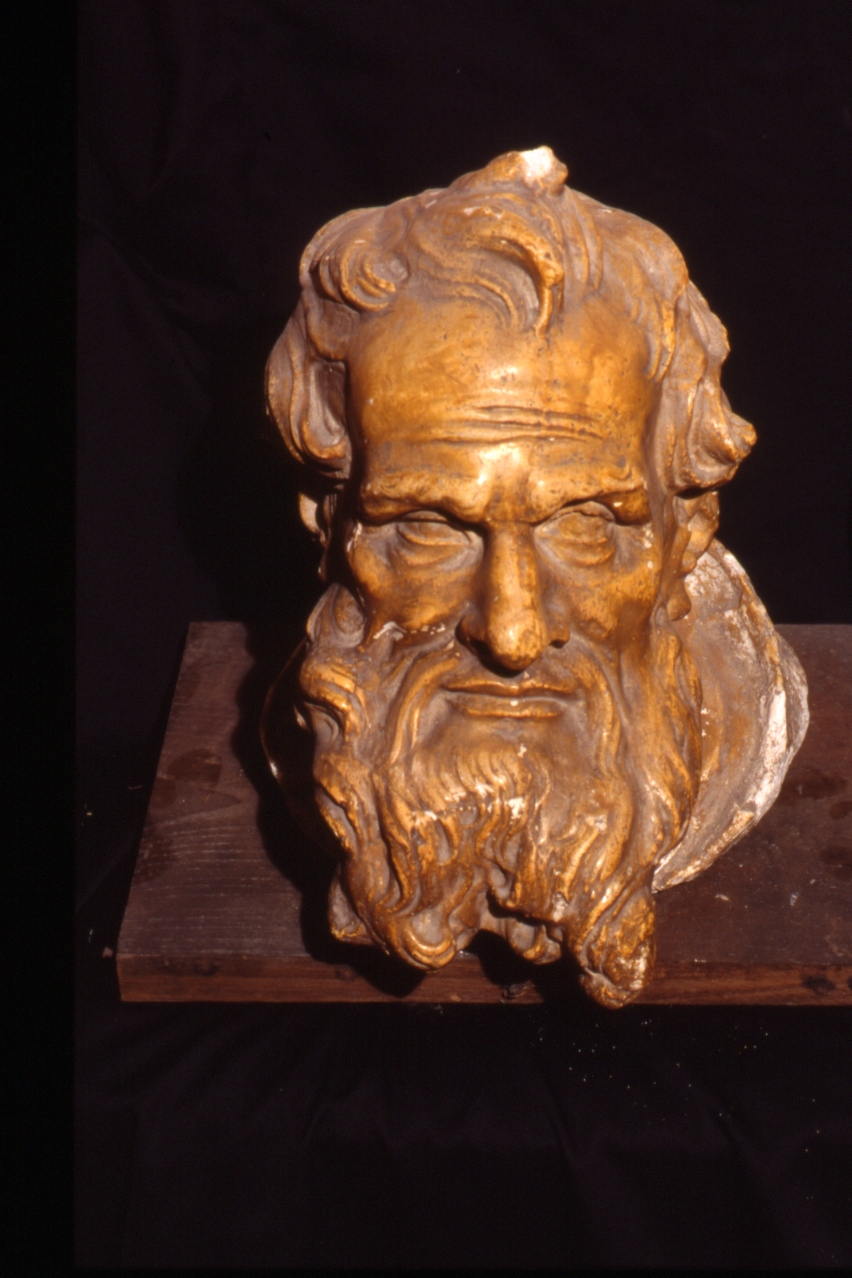 Sant'Antonio Abate (scultura, frammento) di Vaccaro Lorenzo (bottega) (seconda metà sec. XVIII)