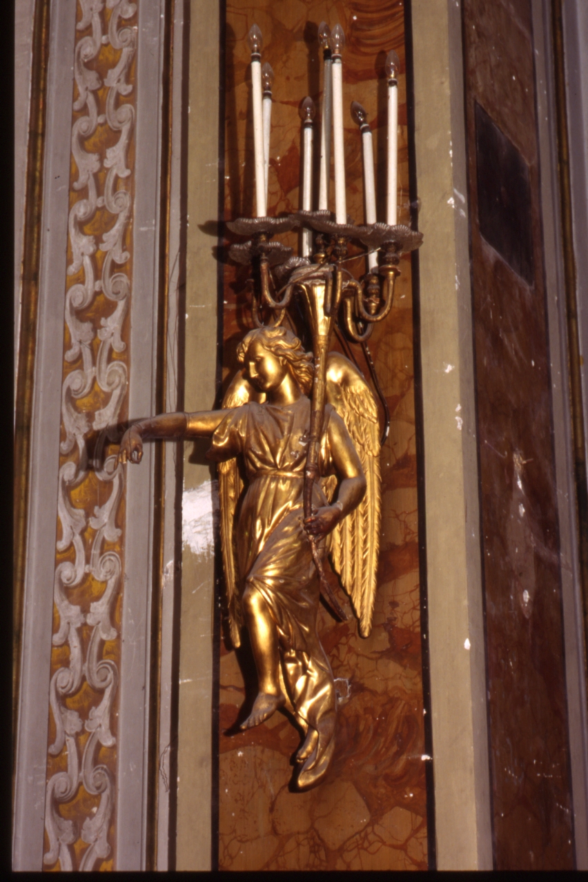 candelabro, serie - bottega napoletana (inizio sec. XIX)