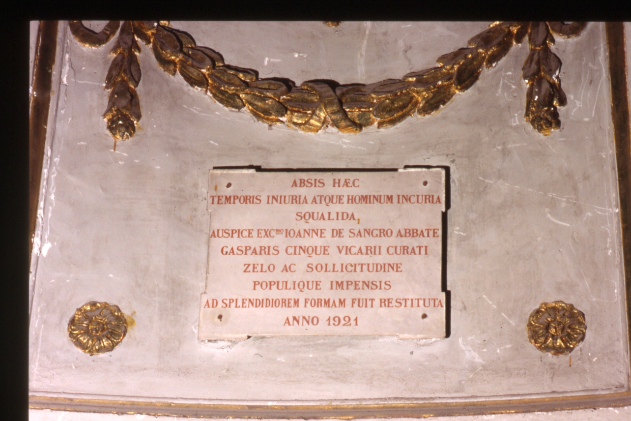 lapide documentaria - bottega napoletana (sec. XX)