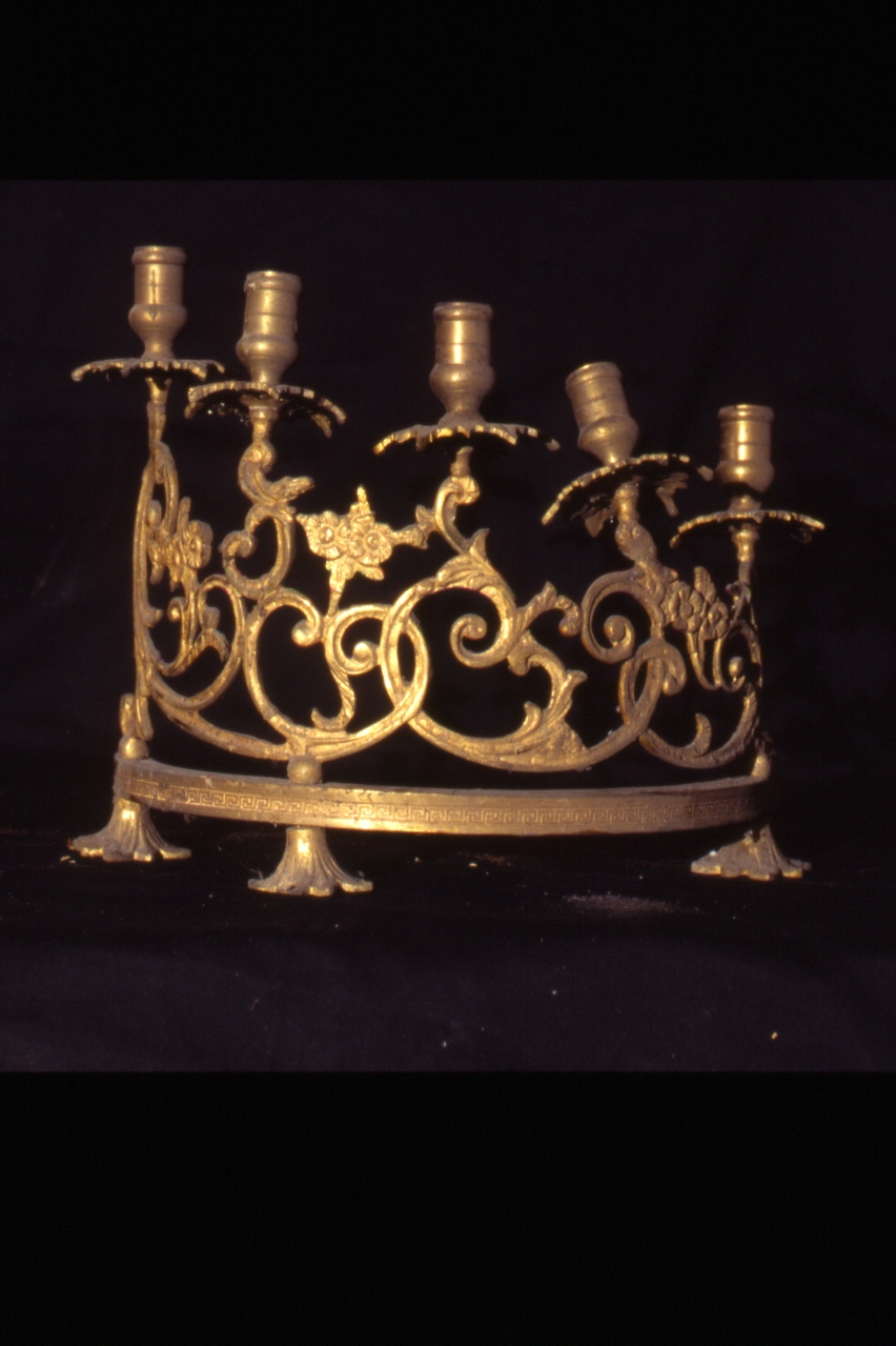 candelabro - bottega napoletana (seconda metà sec. XIX)
