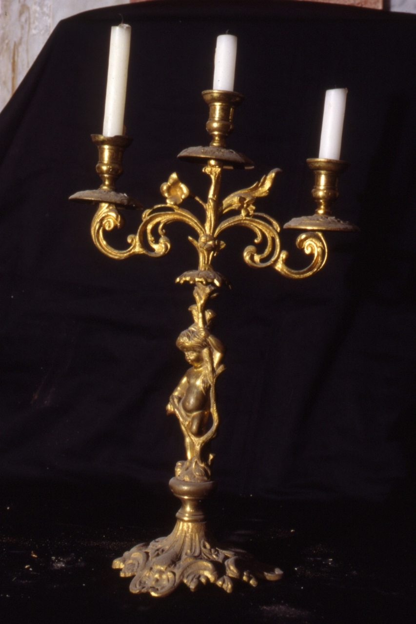 candelabro - bottega napoletana (seconda metà sec. XIX)