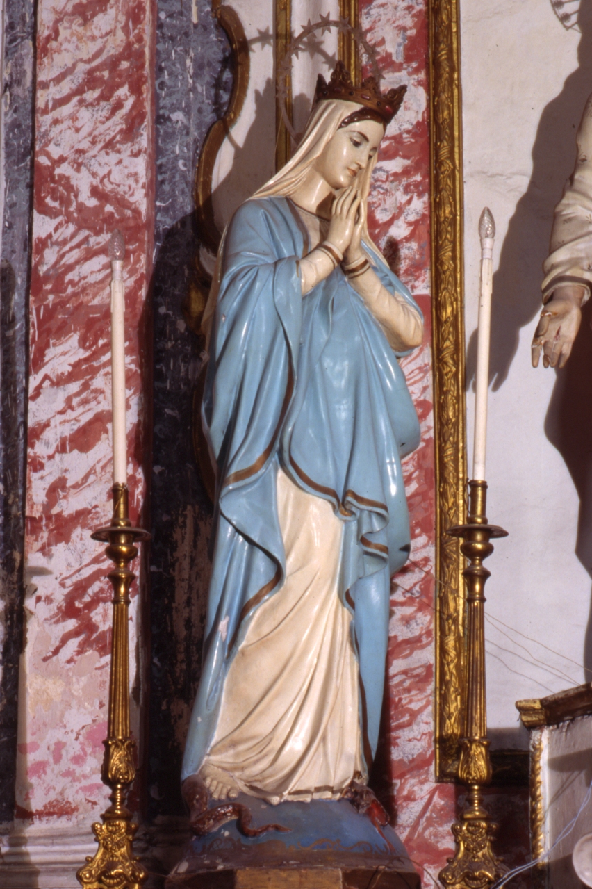Immacolata Concezione (statua) - bottega napoletana (ultimo quarto sec. XIX)