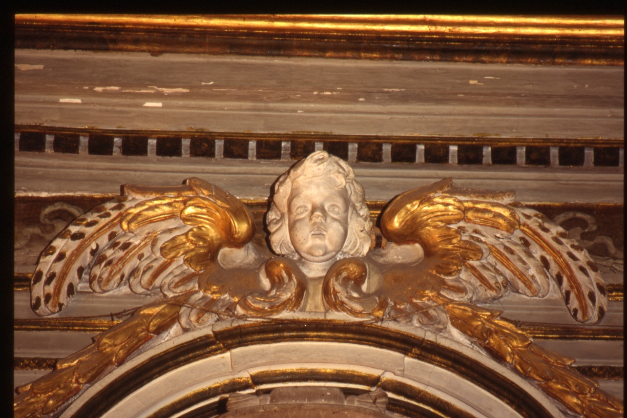 cherubino (decorazione plastica, serie) - bottega napoletana (prima metà sec. XVIII)