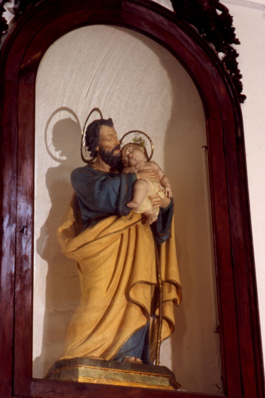San Giuseppe e Gesù Bambino (statua) di Pedace Enrico (secondo quarto sec. XIX)