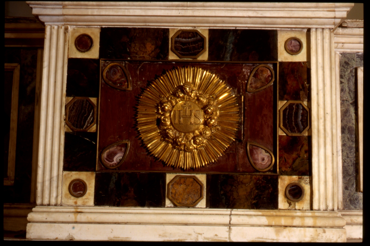 tabernacolo, elemento d'insieme - bottega napoletana (secondo quarto sec. XIX)
