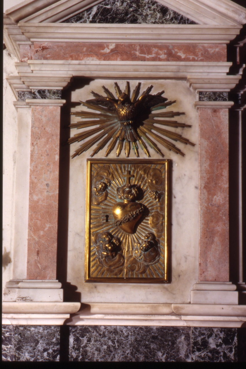 Sacro Cuore di Gesù (sportello di tabernacolo) - bottega napoletana (secondo quarto sec. XIX)