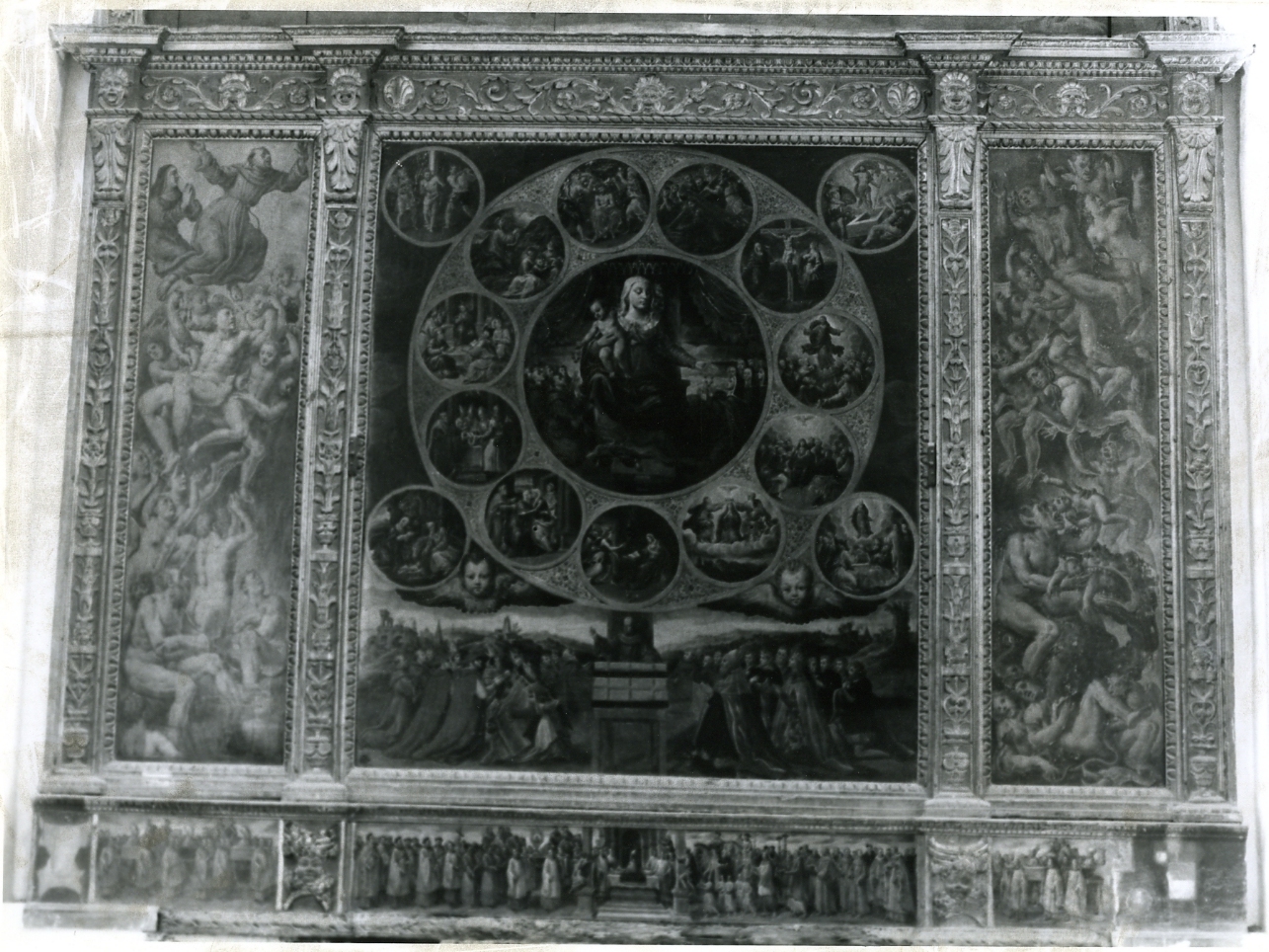 Madonna del Rosario (dipinto) di Curia Michele (sec. XVI)