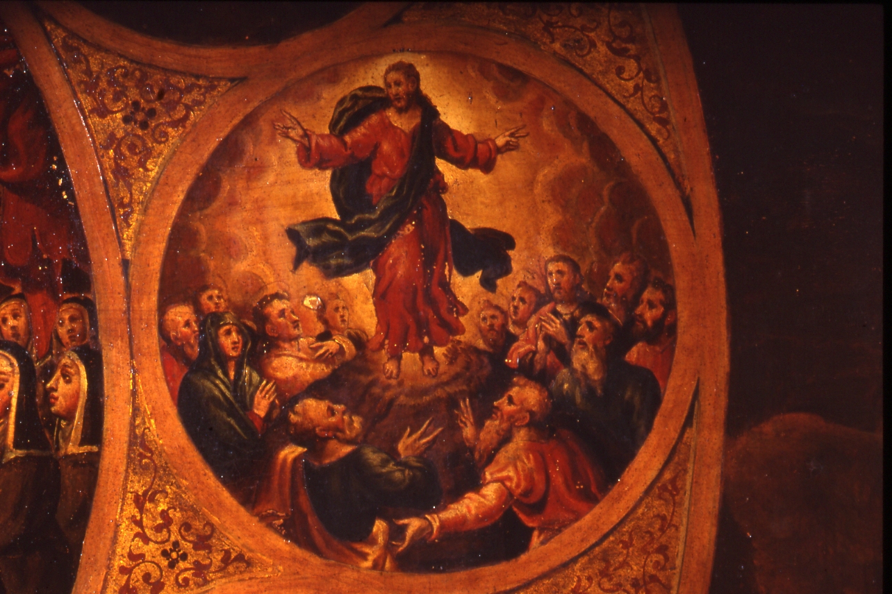 ascensione di Cristo (dipinto) di Curia Michele (sec. XVI)