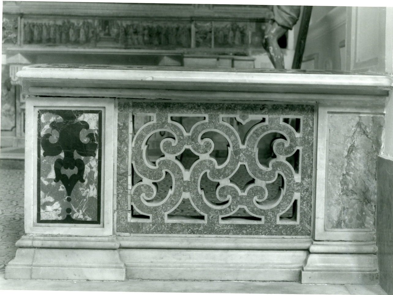 balaustrata, serie - bottega napoletana (prima metà sec. XIX)