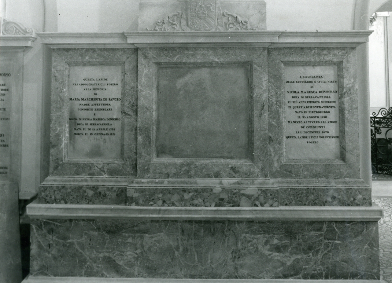 monumento funebre - bottega napoletana (sec. XIX)