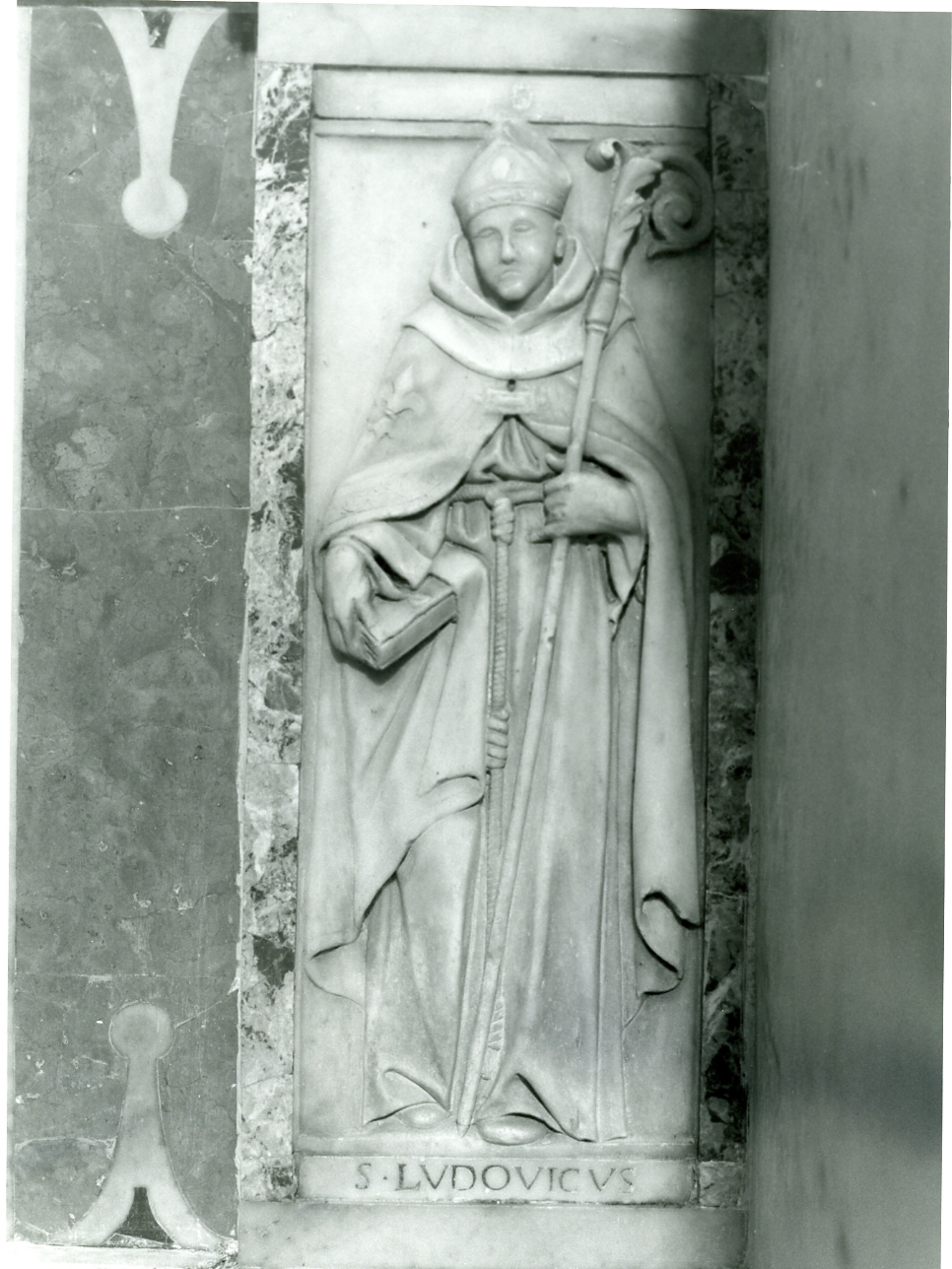 San Ludovico di Tolosa (rilievo) - bottega napoletana (terzo quarto sec. XVI)