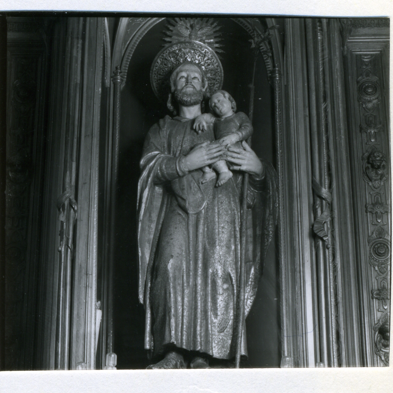 San Giuseppe e Gesù Bambino (statua) - ambito napoletano (fine sec. XVIII)