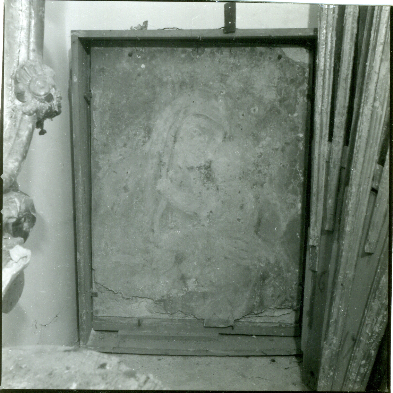 Madonna con Bambino (dipinto, frammento) - ambito napoletano (inizio sec. XVIII)