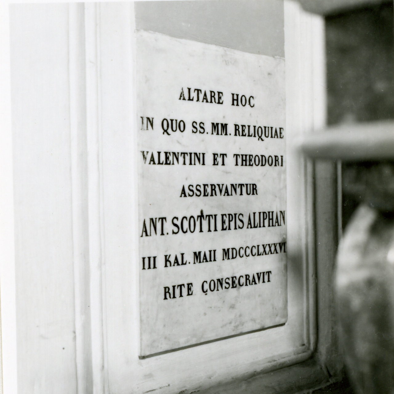 lapide celebrativa - bottega napoletana (sec. XIX)