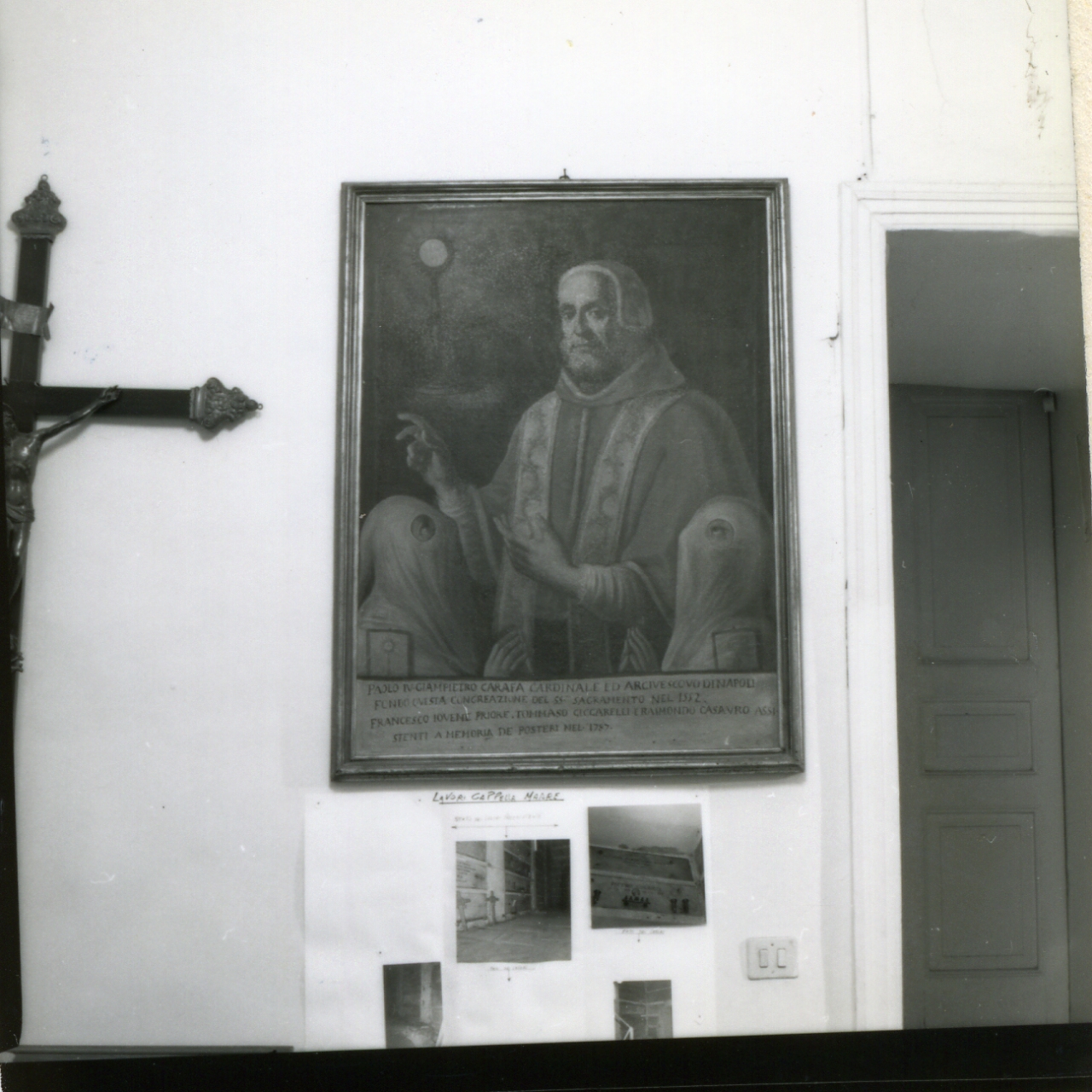 RITRATTO DI PAPA PAOLO IV (DIPINTO, ELEMENTO D'INSIEME) - AMBITO NAPOLETANO (ULTIMO QUARTO sec. XVIII)