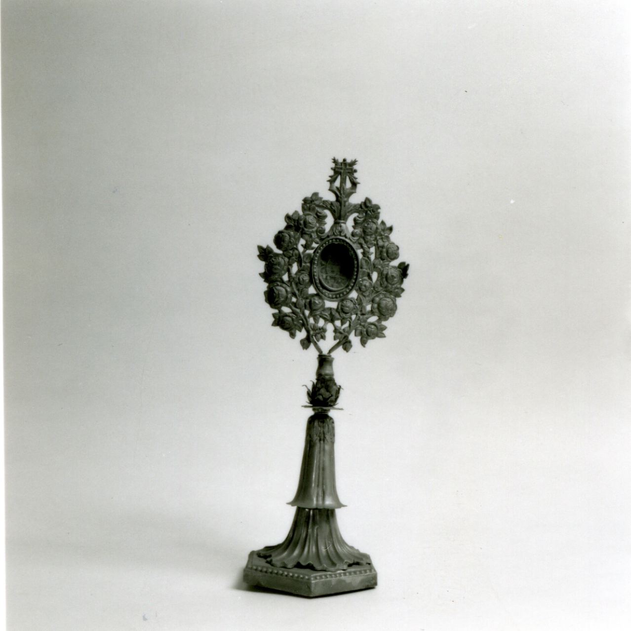 RELIQUIARIO - A OSTENSORIO - bottega argentiera napoletana (Seconda metà sec. XIX)