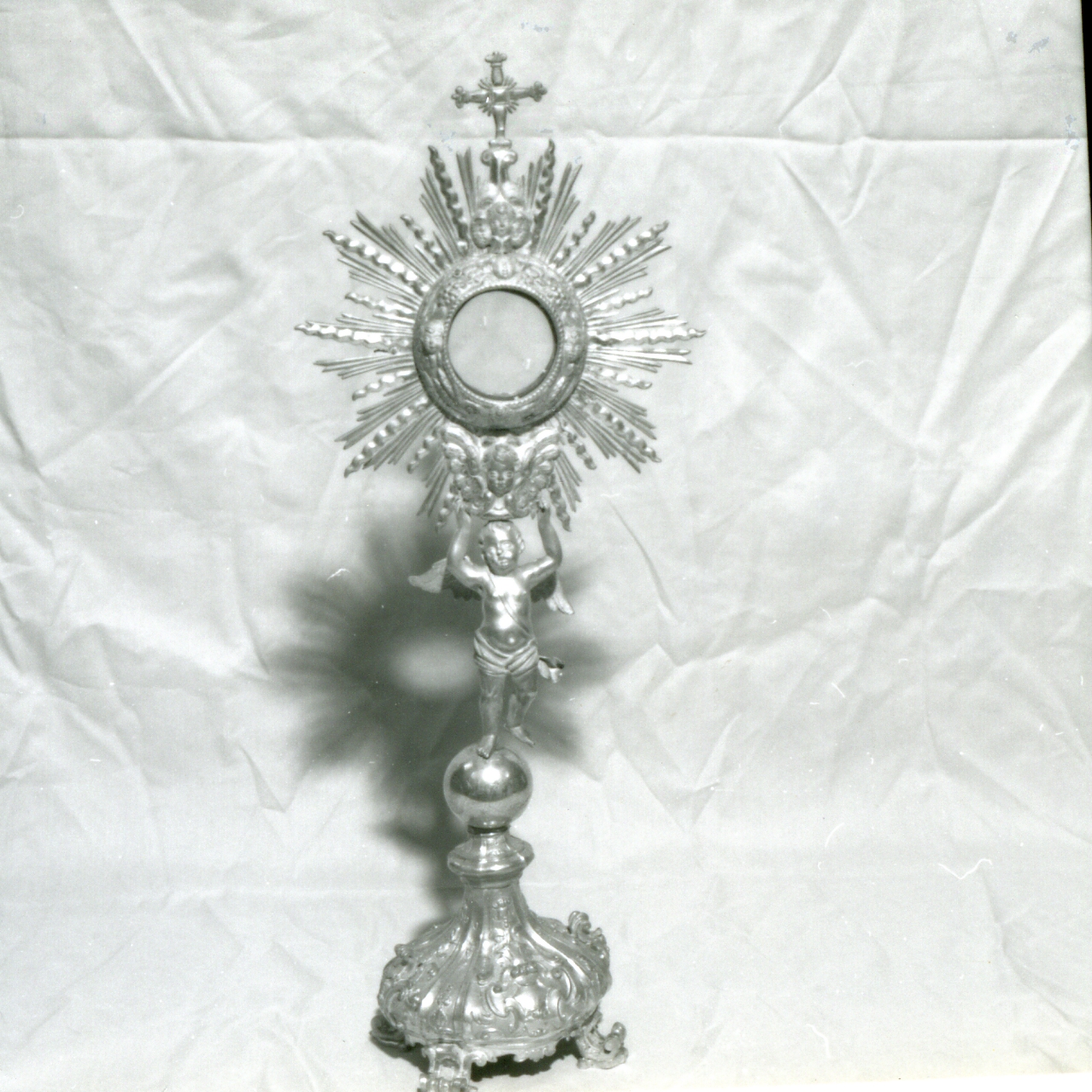 OSTENSORIO - A RAGGIERA - bottega argentiera napoletana (Prima metà sec. XIX)