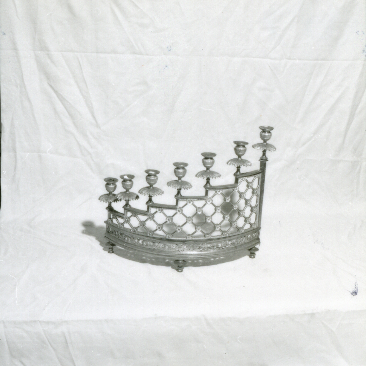 CANDELABRO - A GIARDINETTO - manifattura napoletana (FINE sec. XIX)