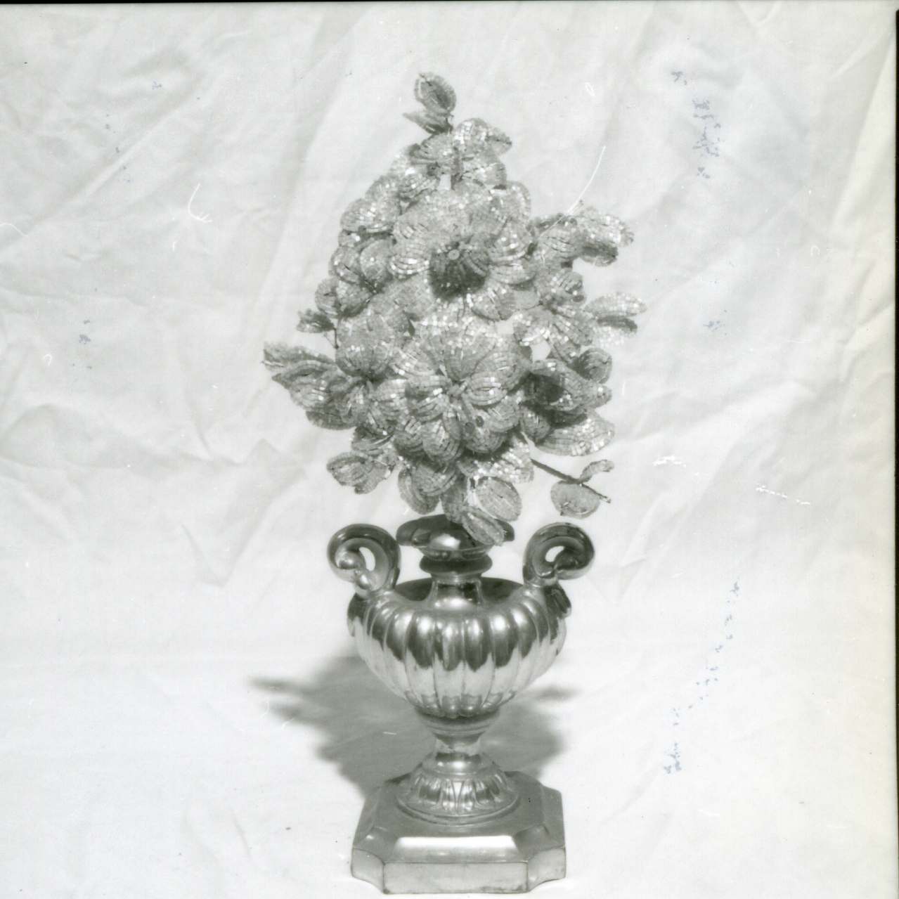 VASO PORTAPALMA, SERIE - manifattura napoletana (FINE sec. XIX)