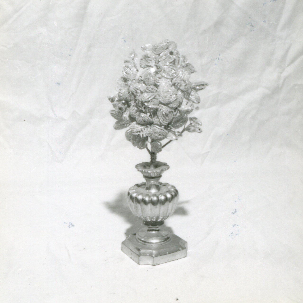 VASO PORTAPALMA, SERIE - manifattura napoletana (FINE sec. XIX)