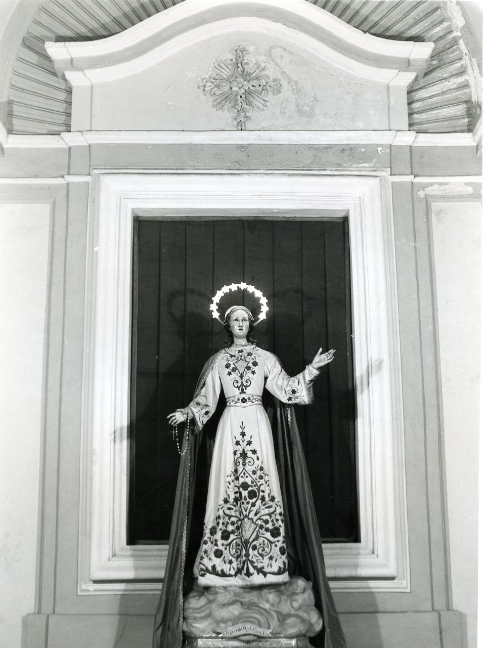 IMMACOLATA CONCEZIONE (STATUA DEVOZIONALE) - AMBITO NAPOLETANO (Metà sec. XIX)