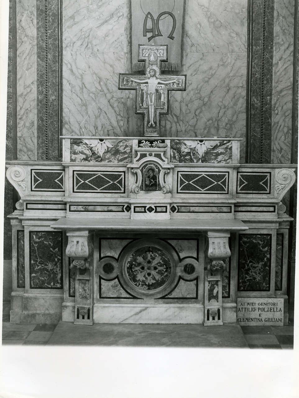 ALTARE, ELEMENTO D'INSIEME - BOTTEGA NAPOLETANA (Prima metà sec. XX)