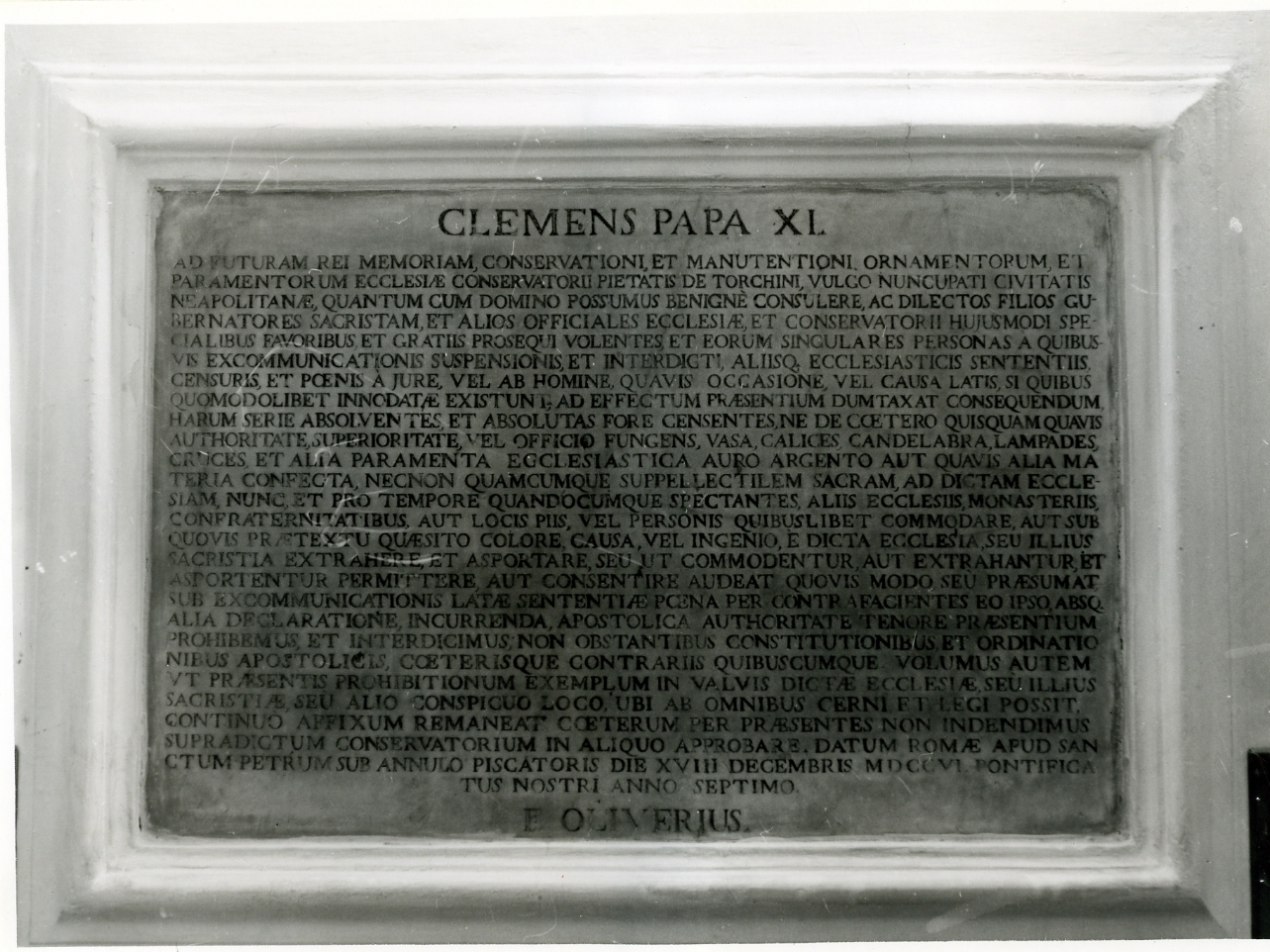 lapide documentaria - bottega napoletana (sec. XVIII)