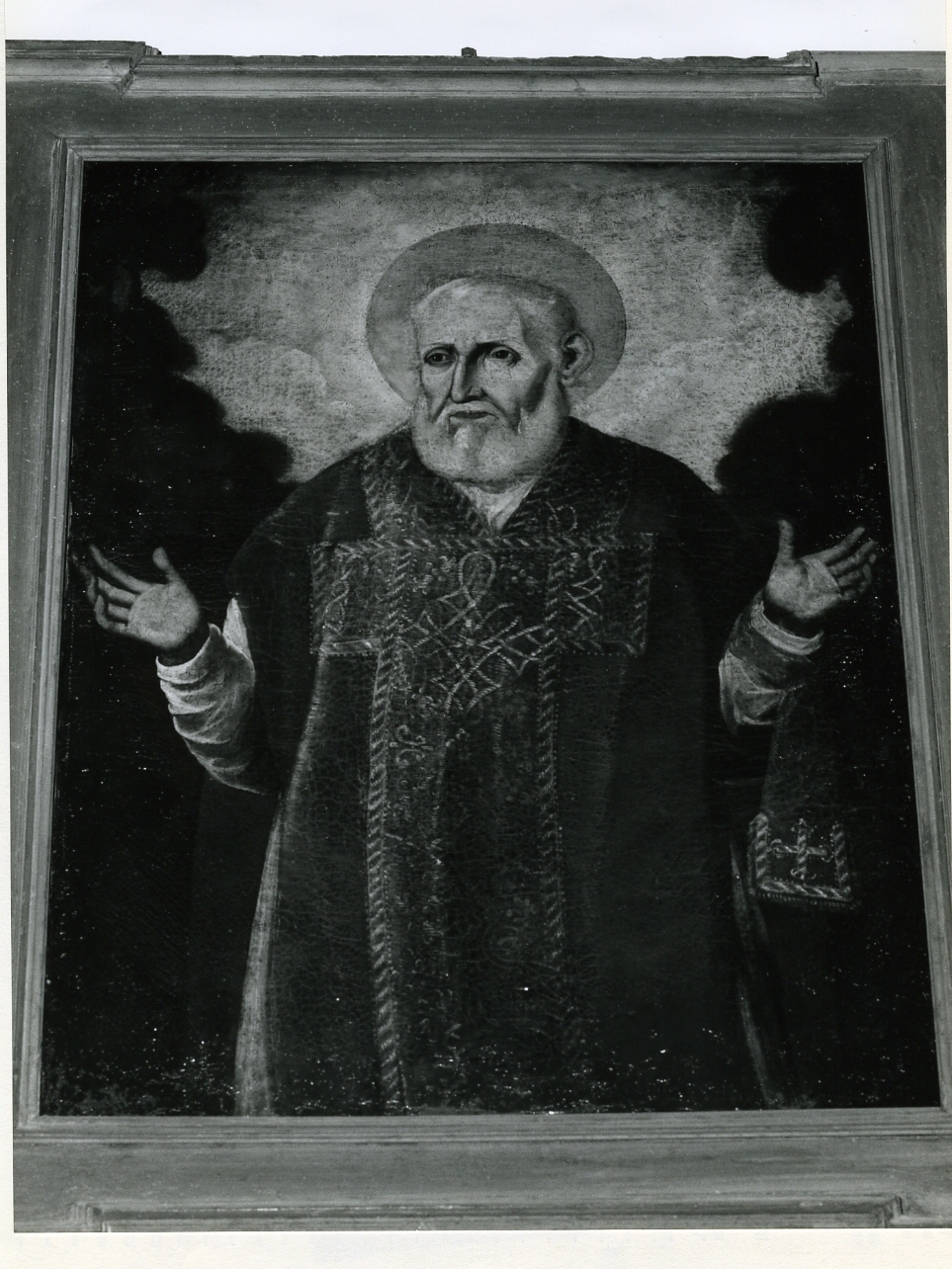 SAN NICOLA DI BARI (DIPINTO) - AMBITO NAPOLETANO (Seconda metà sec. XVII)