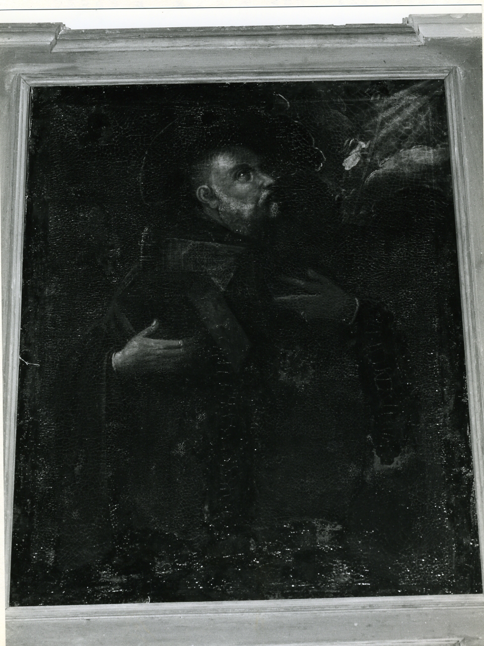 SANTO (DIPINTO) - AMBITO NAPOLETANO (Seconda metà sec. XVII)