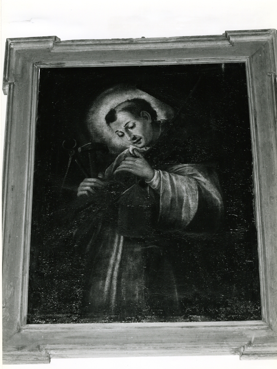 SANTO (DIPINTO) - AMBITO NAPOLETANO (Seconda metà sec. XVII)