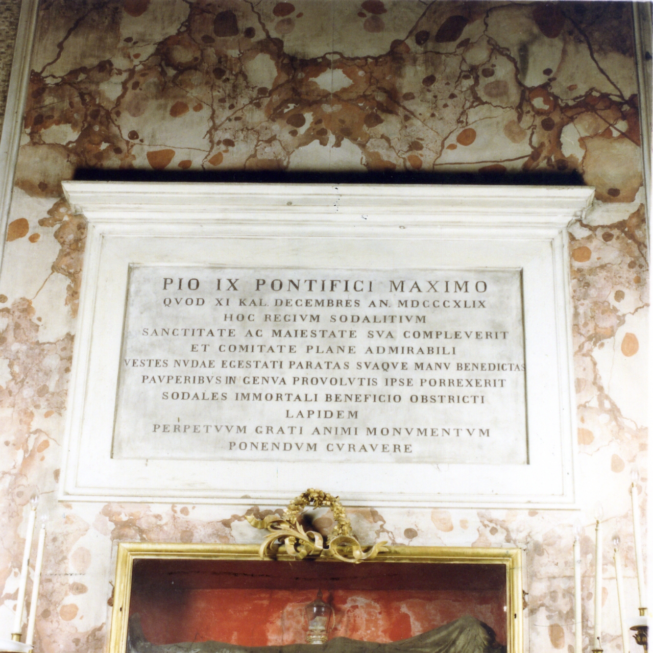 lapide documentaria - bottega napoletana (sec. XIX)