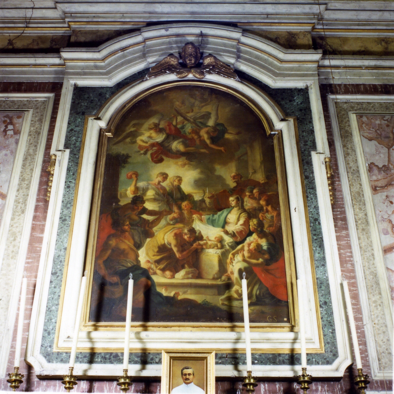 natività di Gesù (dipinto) di Starace Franchis Gerolamo (sec. XVIII)