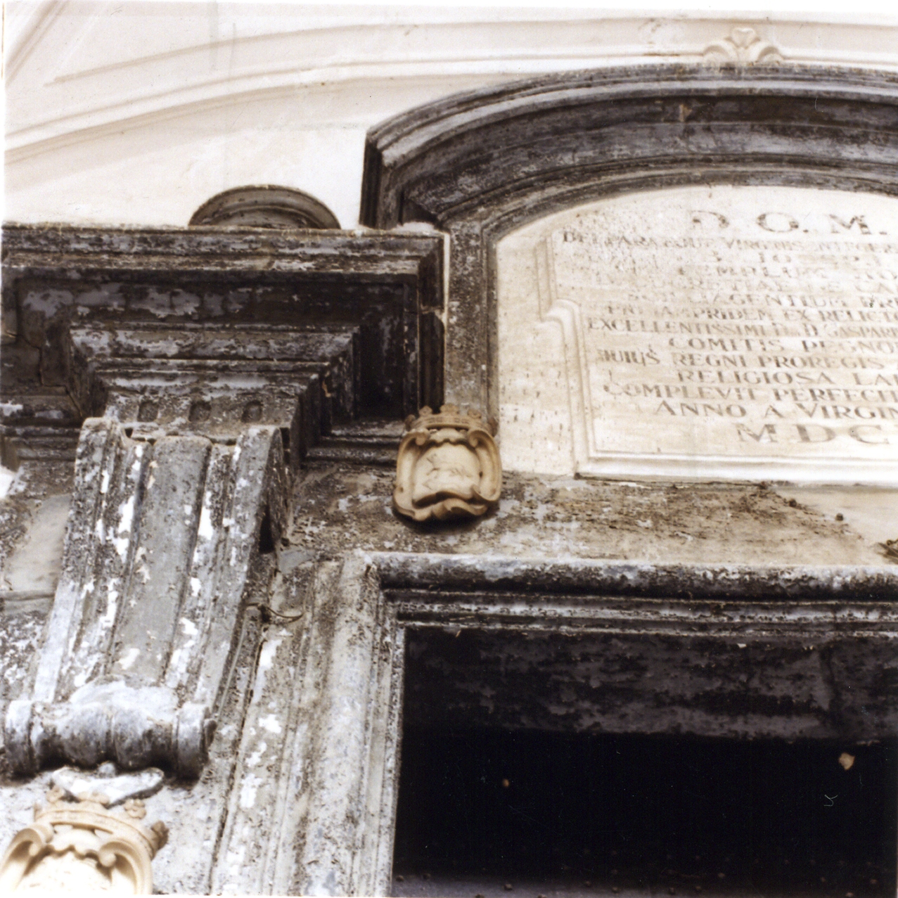 lapide commemorativa - bottega napoletana (sec. XVII)